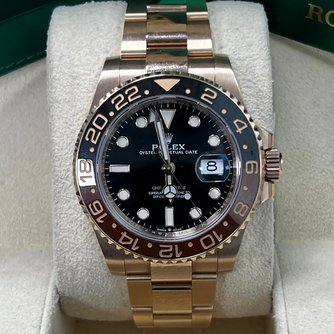 Rolex GMT-Master II 126715CHNR-0001 40mm Everose gold Black