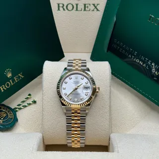 Rolex Lady-Datejust 279173-0007 28mm Yellow gold and Oystersteel Silver