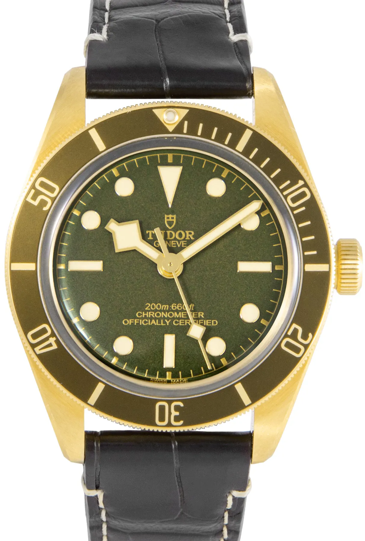 Tudor Black Bay 58 79018V 39mm Yellow gold Green