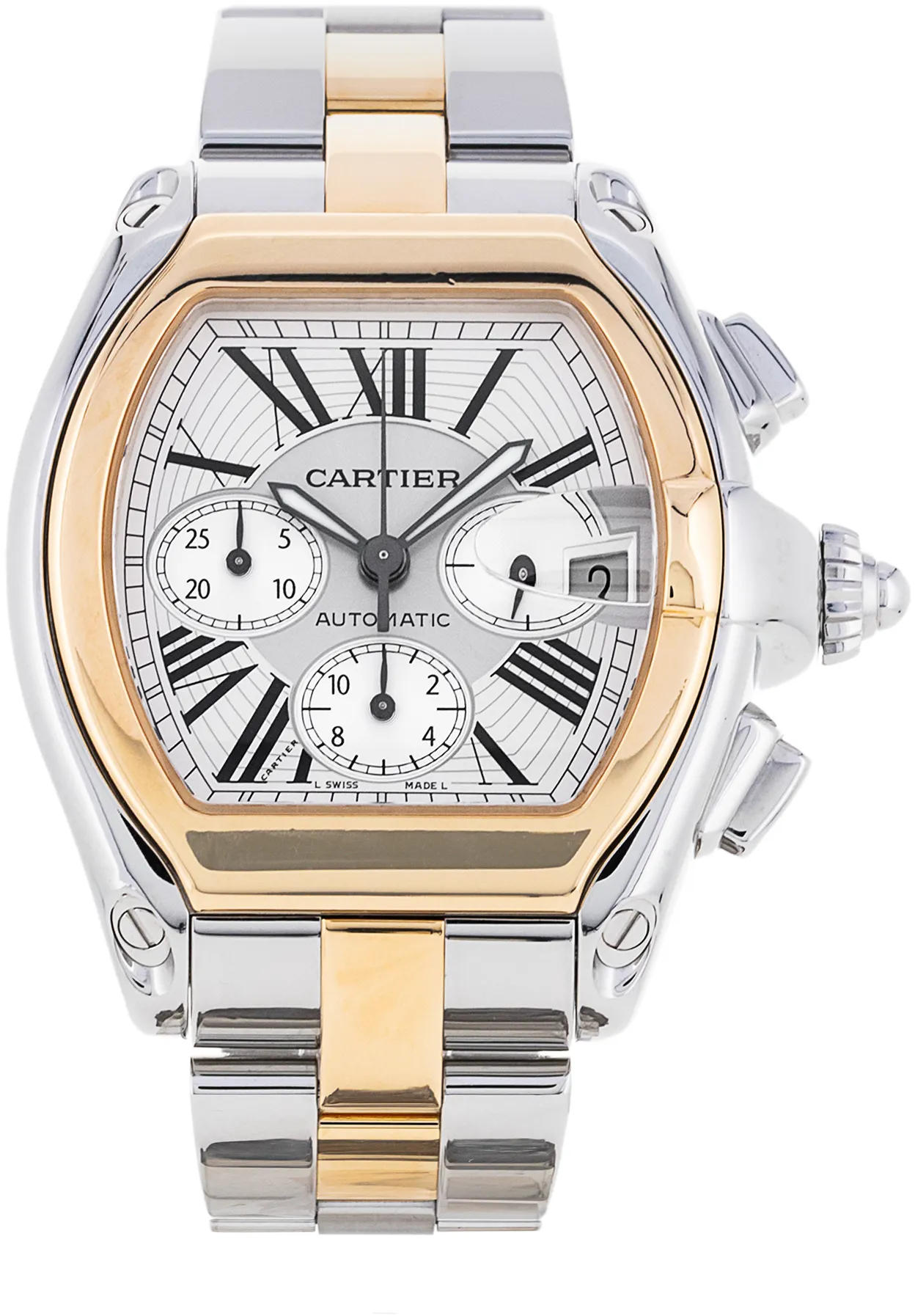 Cartier Roadster W62027Z1 38mm Yellow gold and Stainless steel