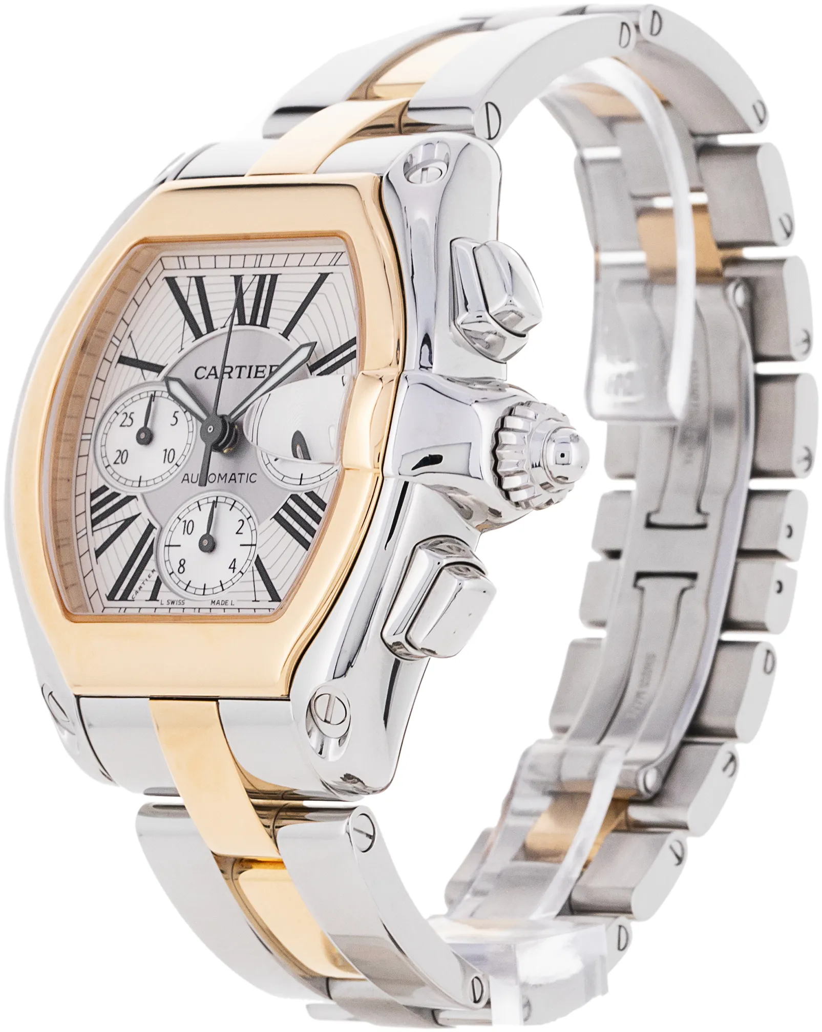 Cartier Roadster W62027Z1 38mm Yellow gold and Stainless steel 1