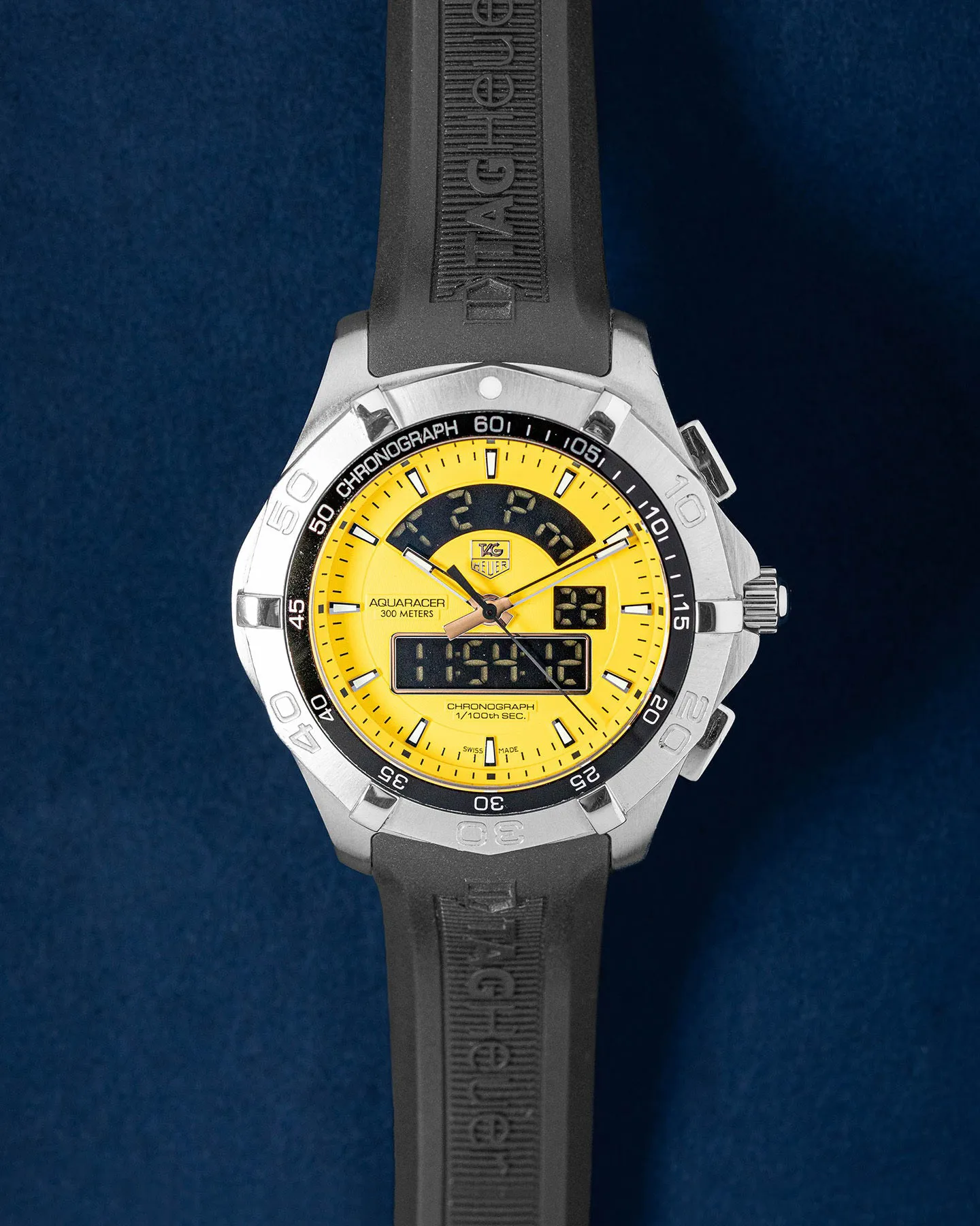 TAG Heuer Aquaracer CAF1011 45mm Stainless steel Yellow