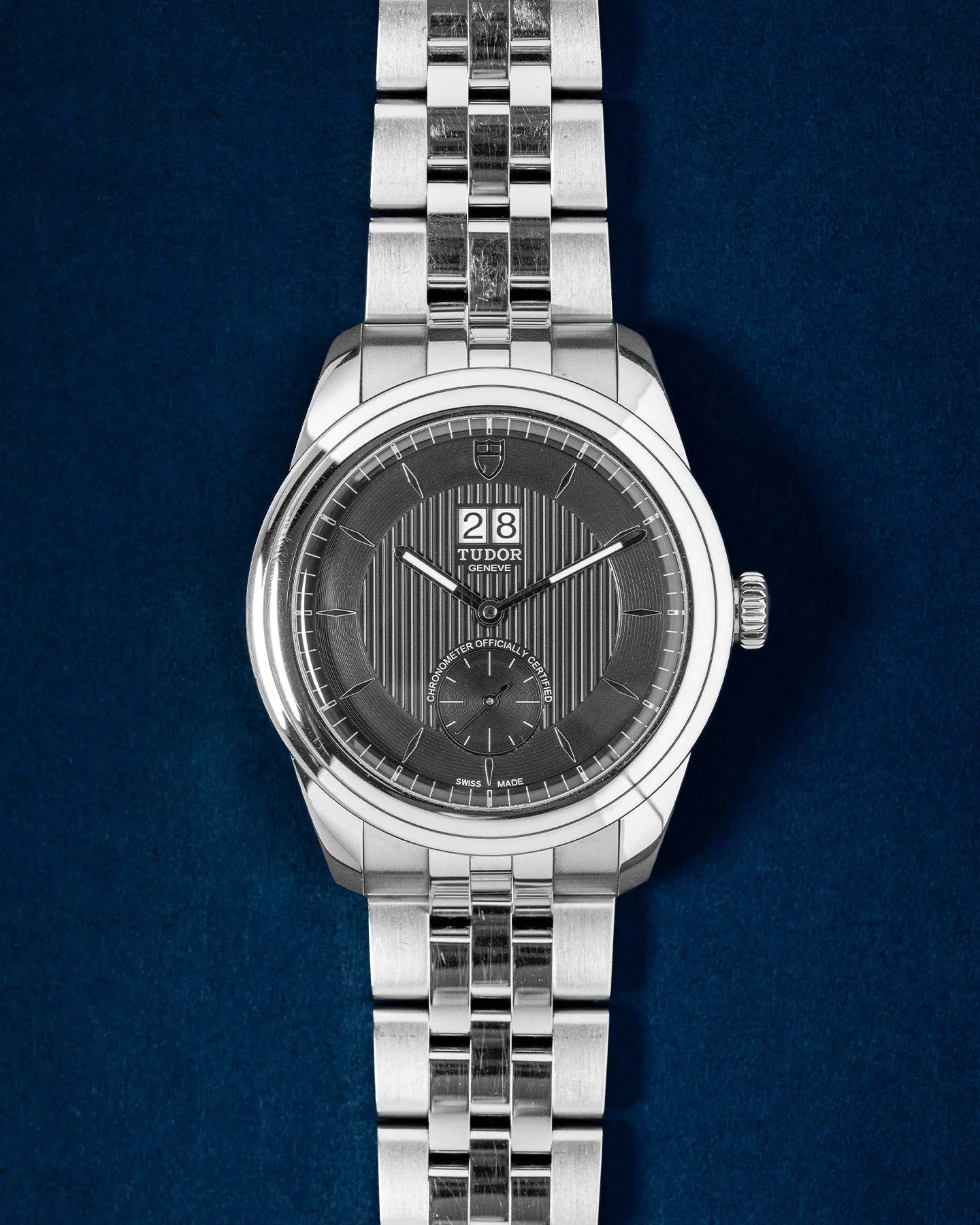 Tudor Glamour 57100 42mm Stainless steel Black