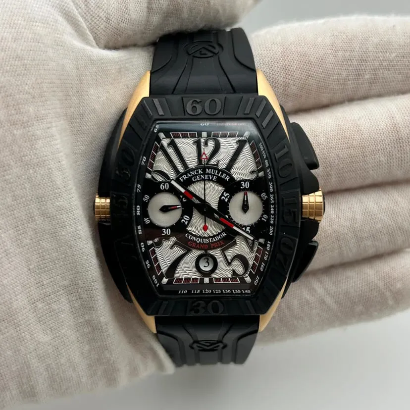 Franck Muller Conquistador 8900 CC GP 38mm Rose gold Silver