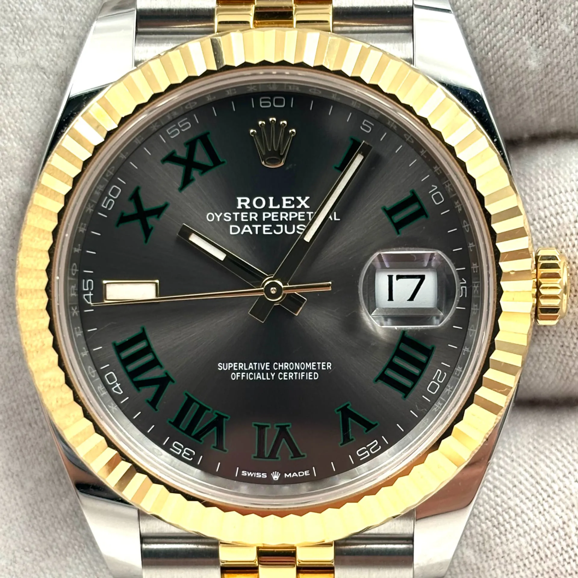 Rolex Datejust 41 126333-0020 41mm Yellow gold and Oystersteel Gray