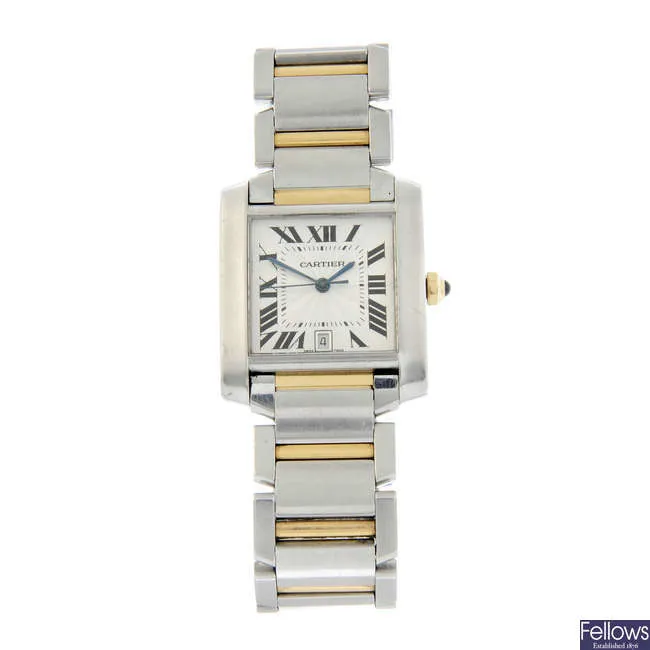 Cartier Tank Française 2302 28mm Stainless steel Silvered