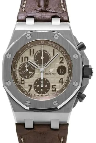 Audemars Piguet Royal Oak Offshore 26470ST.OO.A801CR.01 42mm Stainless steel Beige