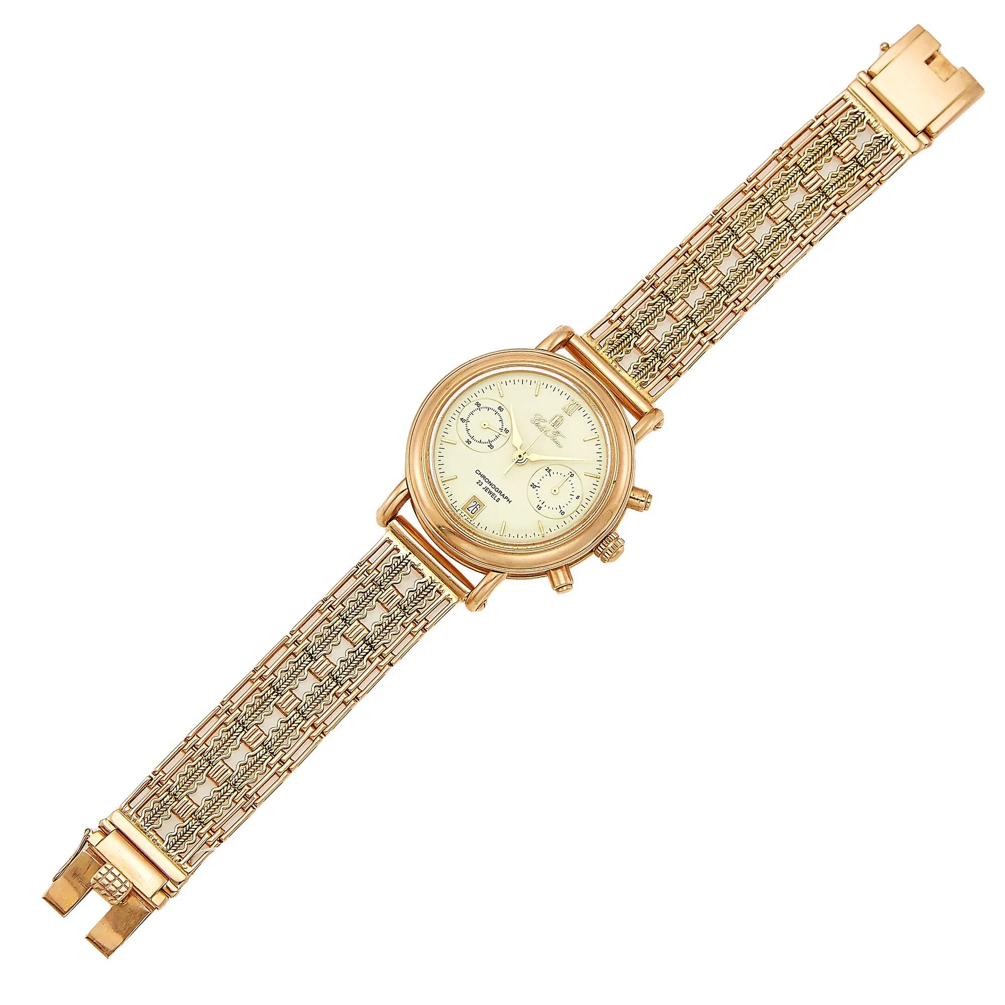 Gold Time 40mm Rose gold and Yellow gold White 1