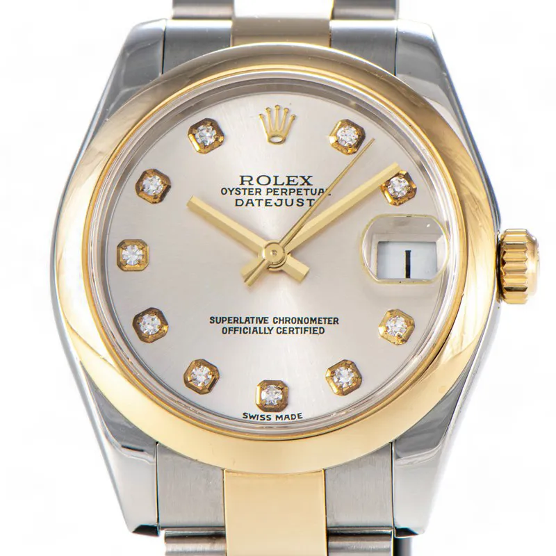 Rolex Datejust 31 178243 31mm Yellow gold and Stainless steel and 18k yellow gold Silver and Diamond