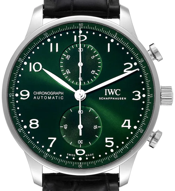 IWC Portugieser IW371615 41mm Stainless steel Green