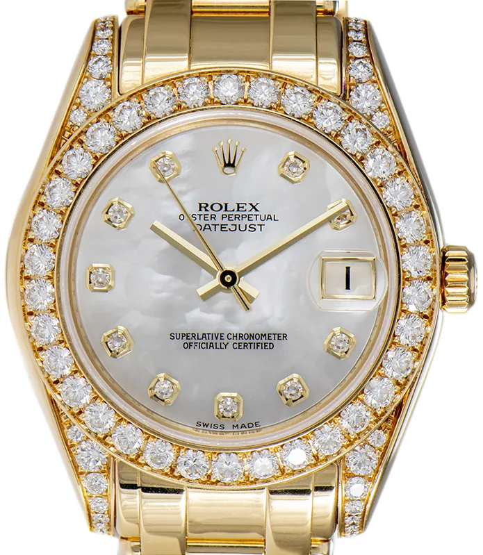 Rolex Pearlmaster 81158 34mm Yellow gold and Diamond Diamond