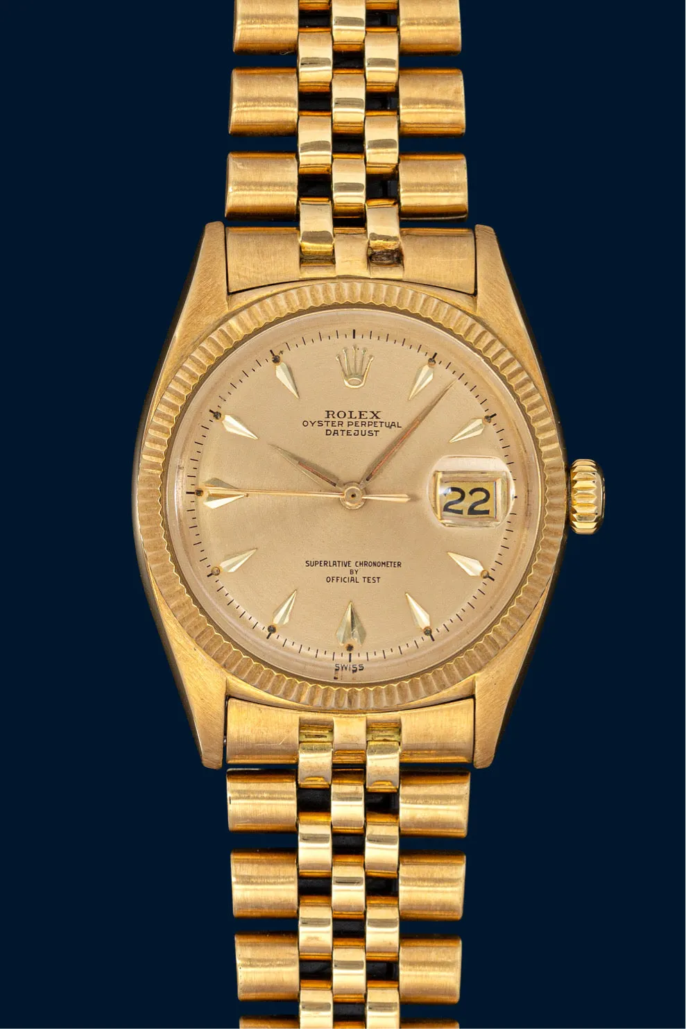 Rolex Datejust 36 6605 36mm Yellow gold Silver