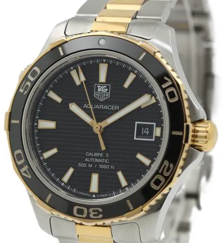 TAG Heuer Aquaracer WAK2122.BB0835 41mm Yellow gold and Stainless steel Black