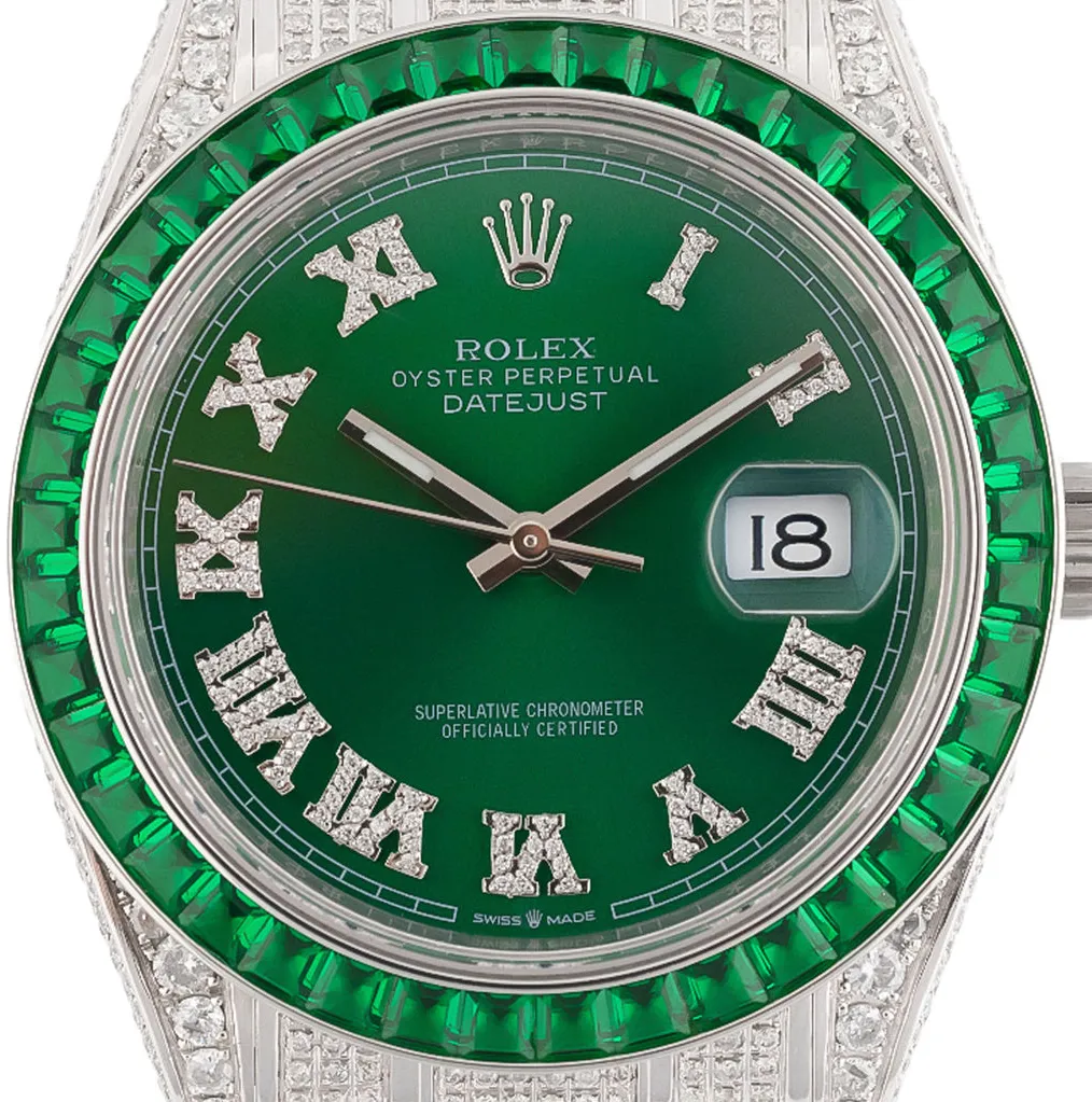 Rolex Datejust 41 126300 41mm Stainless steel Green 1