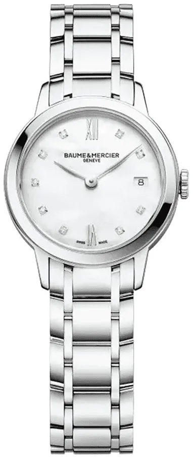 Baume & Mercier Classima 10490 27mm Stainless steel White