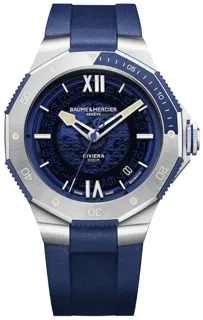 Baume & Mercier Riviera 10716 Stainless steel Blue