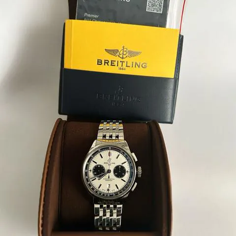 Breitling Premier AB0118221G1A1 42mm Stainless steel Silver