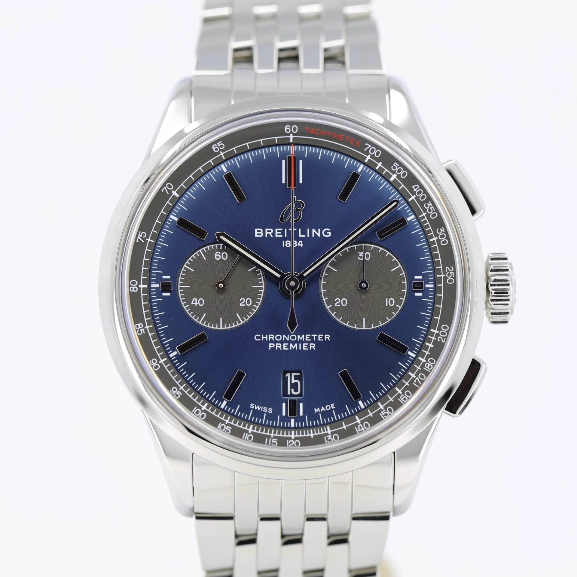 Breitling Premier AB0118A61C1A1 42mm Stainless steel Blue