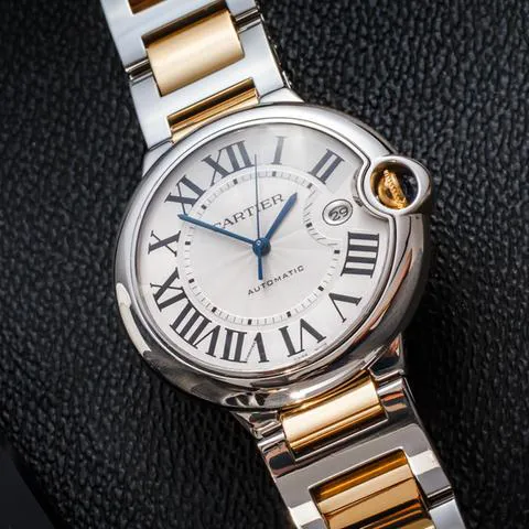 Cartier Ballon Bleu 42mm 3001 42mm Yellow gold and Stainless steel Silver 8