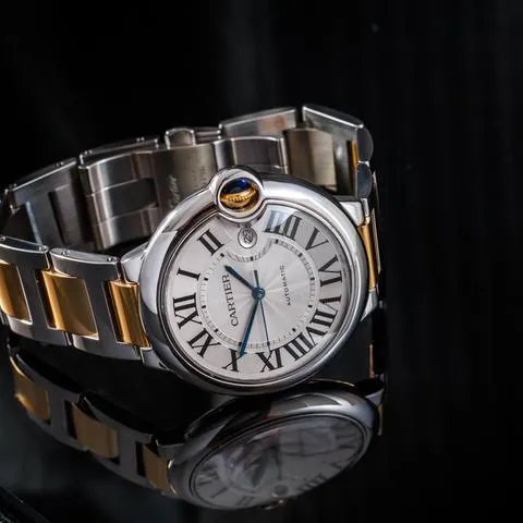 Cartier Ballon Bleu 42mm 3001 42mm Yellow gold and Stainless steel Silver 9