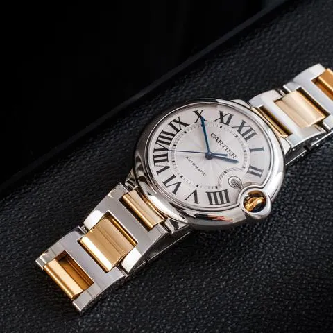 Cartier Ballon Bleu 42mm 3001 42mm Yellow gold and Stainless steel Silver 13