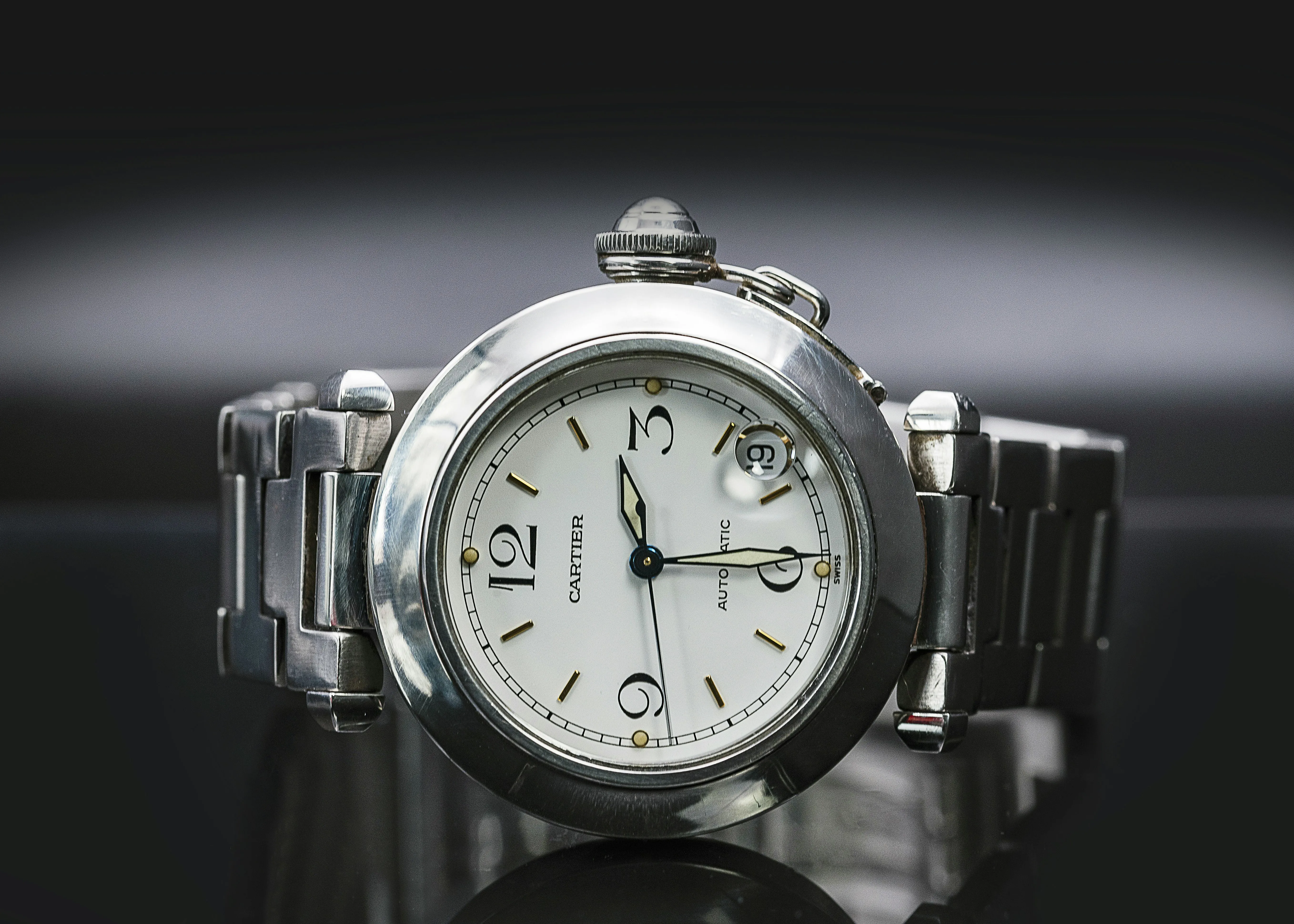 Cartier Pasha C W31015M7 35mm Stainless steel White 5