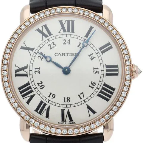 Cartier Ronde Louis Cartier WR000651 36mm Rose gold Silver