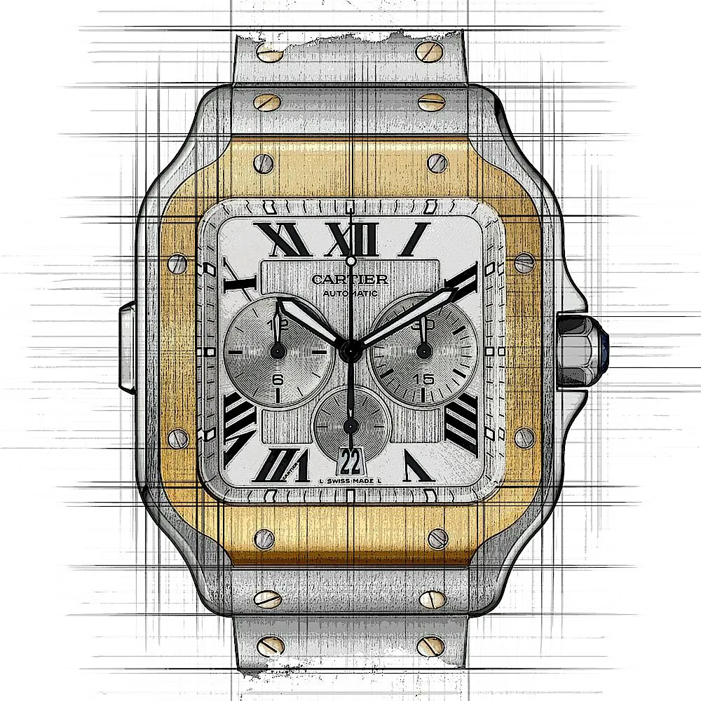 Cartier Santos W2SA0008 43.3mm Edelstahl Silver