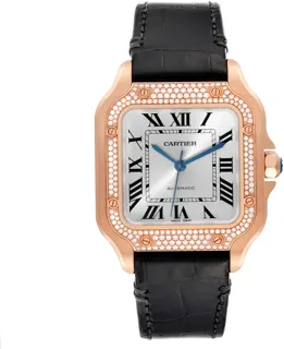 Cartier Santos WJSA0007 Rose gold Silver