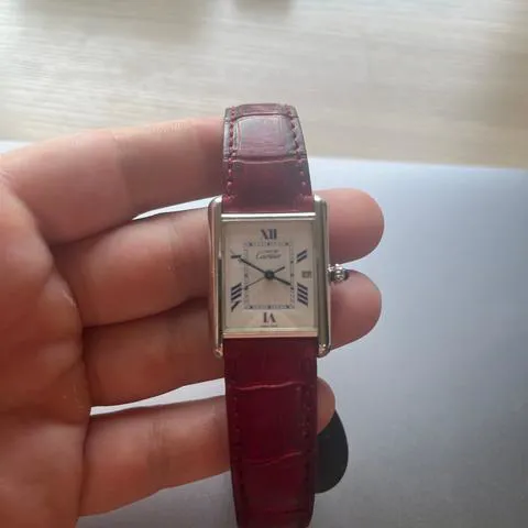 Cartier Tank 2414 25mm Silver White 8