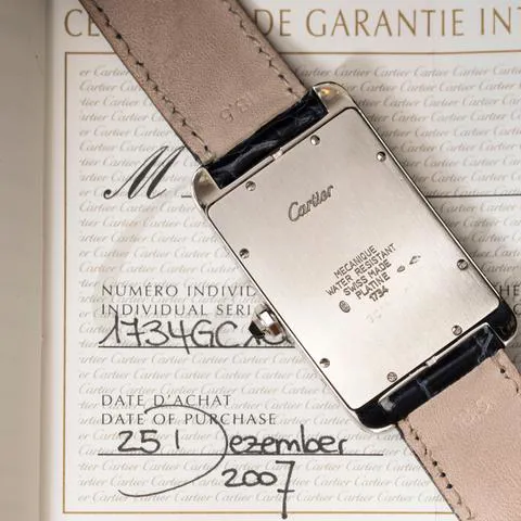 Cartier Tank Américaine 1734 0mm Platinum White 1