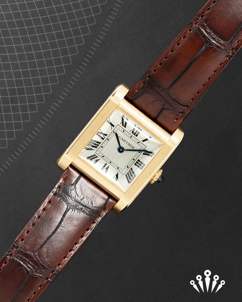 Cartier Tank WGTA0108 33mm Yellow gold Silver