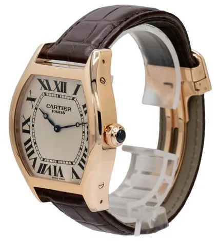 Cartier Tortue W1556234 38mm Rose gold Silver 1