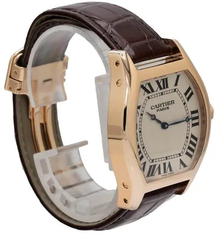 Cartier Tortue W1556234 38mm Rose gold Silver 5