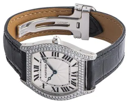 Cartier Tortue WA503851 34mm White gold Silver 2