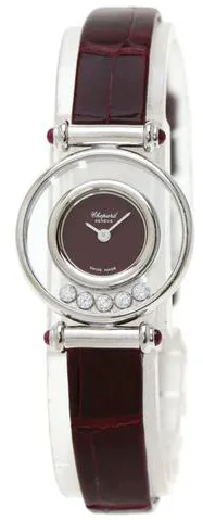 Chopard Happy Diamonds 28.5mm White gold Bordeaux 10