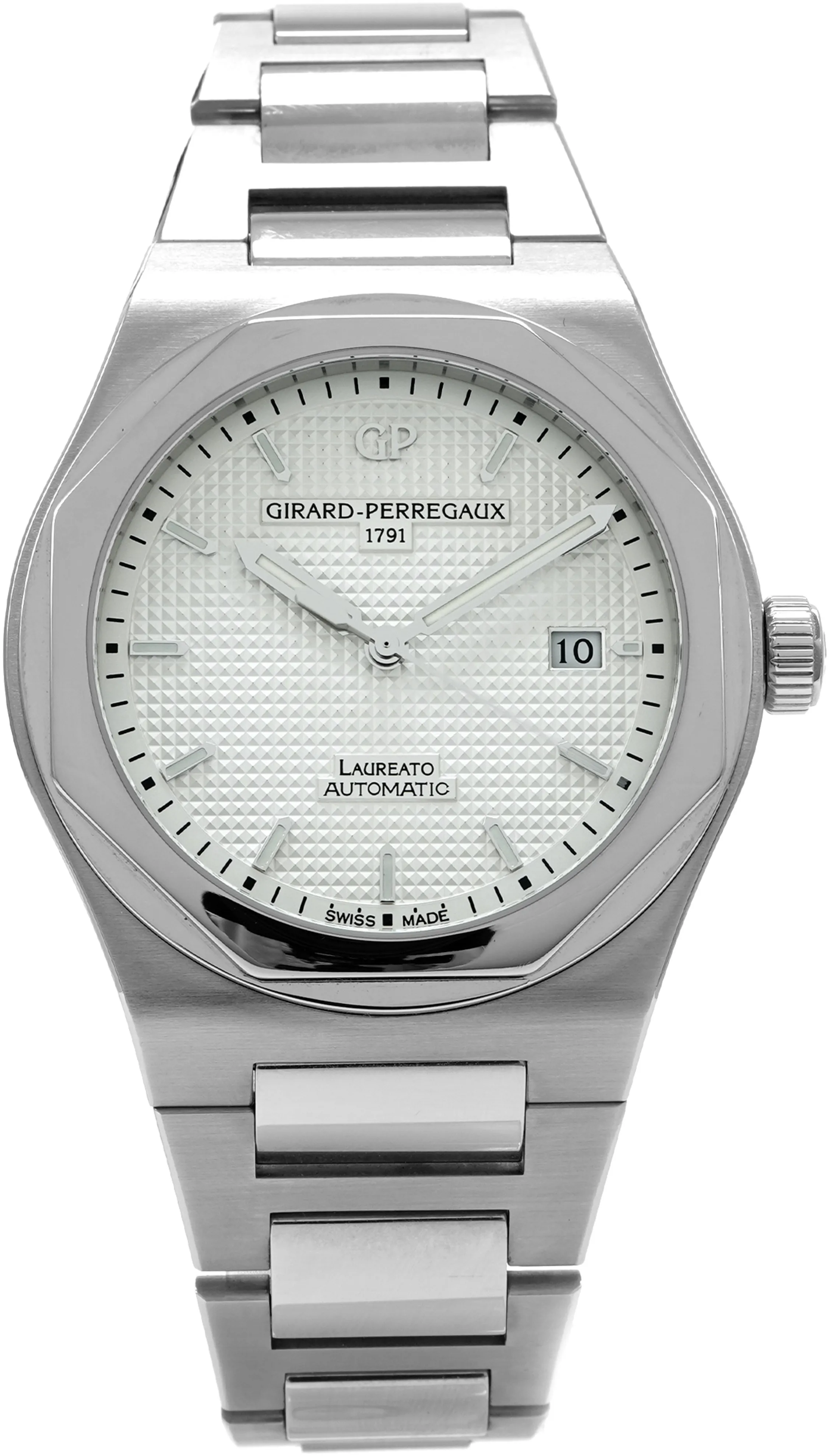 Girard-Perregaux Laureato 81000-11-131-11A 41mm Stainless steel Silver