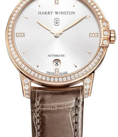 Harry Winston Midnight MIDAHD36RR001 36mm Rose gold Silver