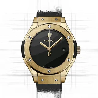 Hublot Classic 542.VX.1230.RX.MDM Yellow gold Schwarz