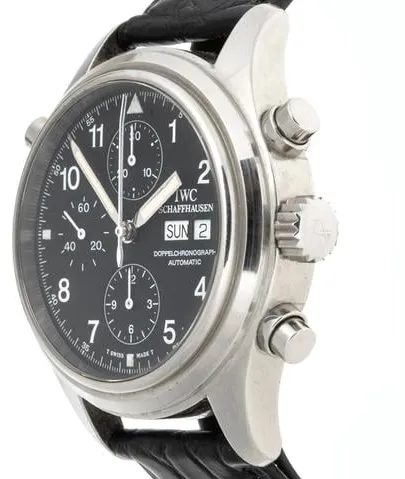 IWC Pilot Double Chronograph IW3713 42mm Stainless steel Black 3