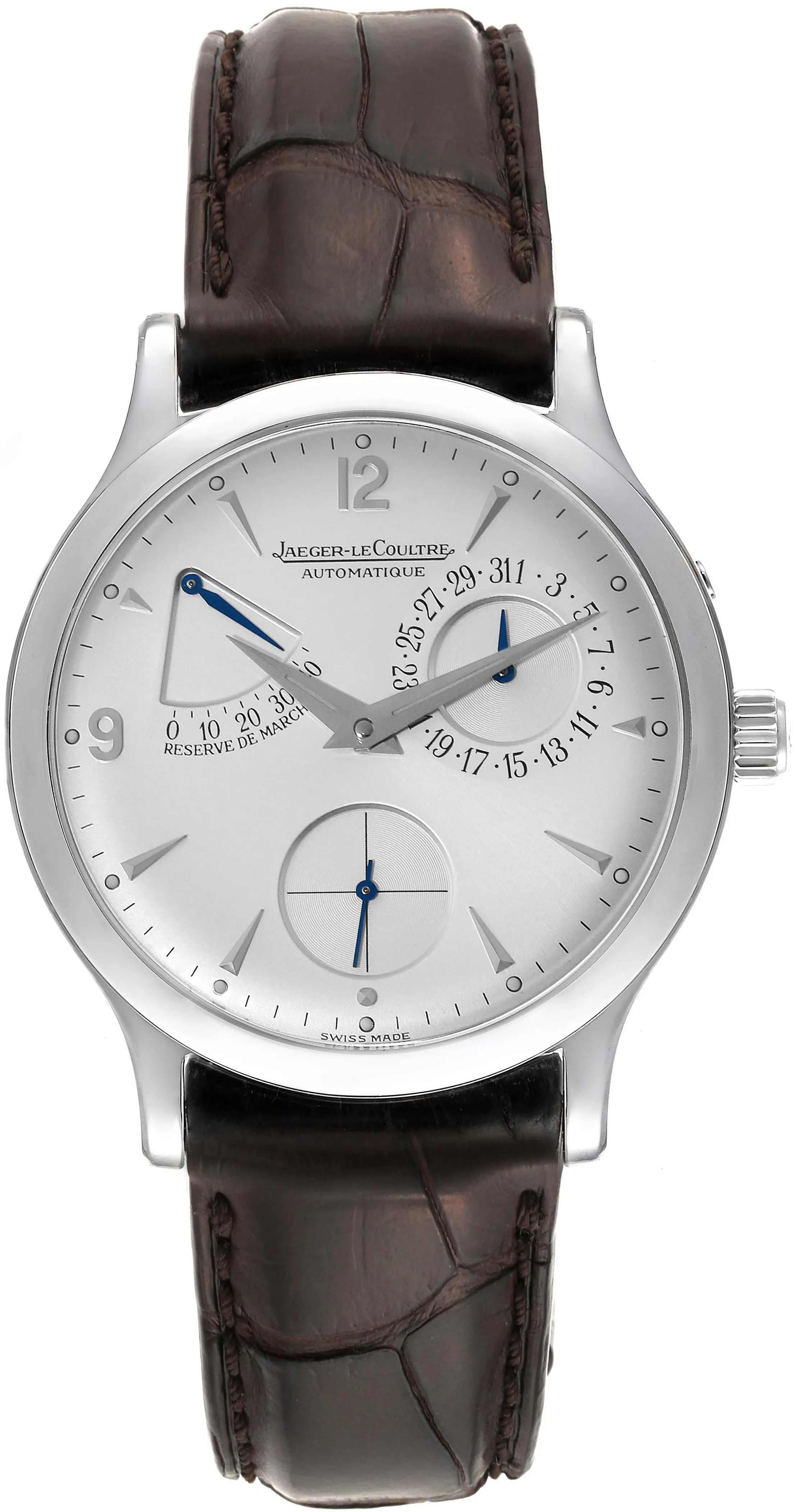 Jaeger-LeCoultre Reser Ve De Marche 140.8.93 37mm Stainless steel Silver