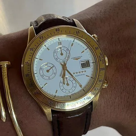 Longines Admiral L3 603 4 Yellow gold White