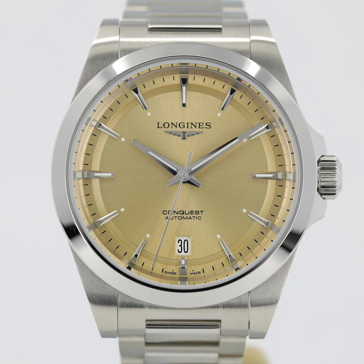 Longines Conquest L3.720.4.62.6 38mm Stainless steel Champagne