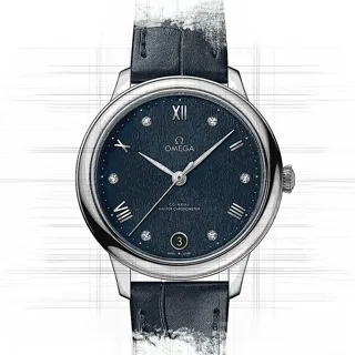 Omega De Ville Prestige 434.13.34.20.53.002 Stainless steel Blau