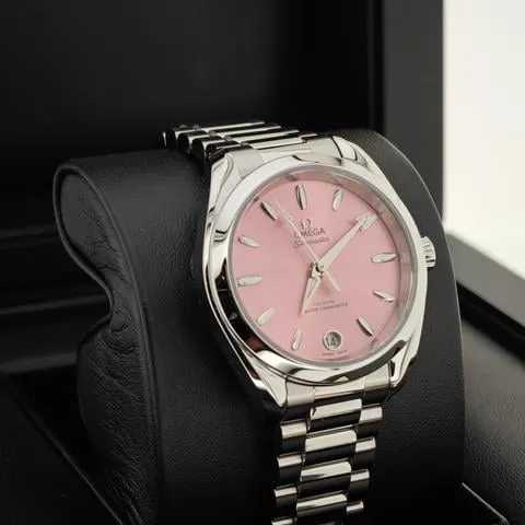 Omega Aqua Terra 220.10.34.20.10.003 34mm Stainless steel Pink 2