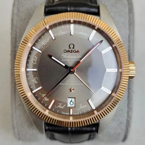 Omega Globemaster 130.23.41.22.06.001 41mm Yellow gold and Stainless steel Gray