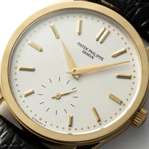 Patek Philippe Calatrava 3796J 30.5mm Yellow gold Silver 9