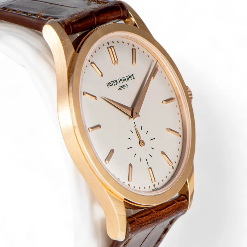 Patek Philippe Calatrava 5196R-001 37mm Rose gold and 18k rose gold Silver 2