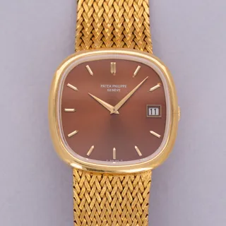 Patek Philippe Golden Ellipse 3604 Yellow gold Brown