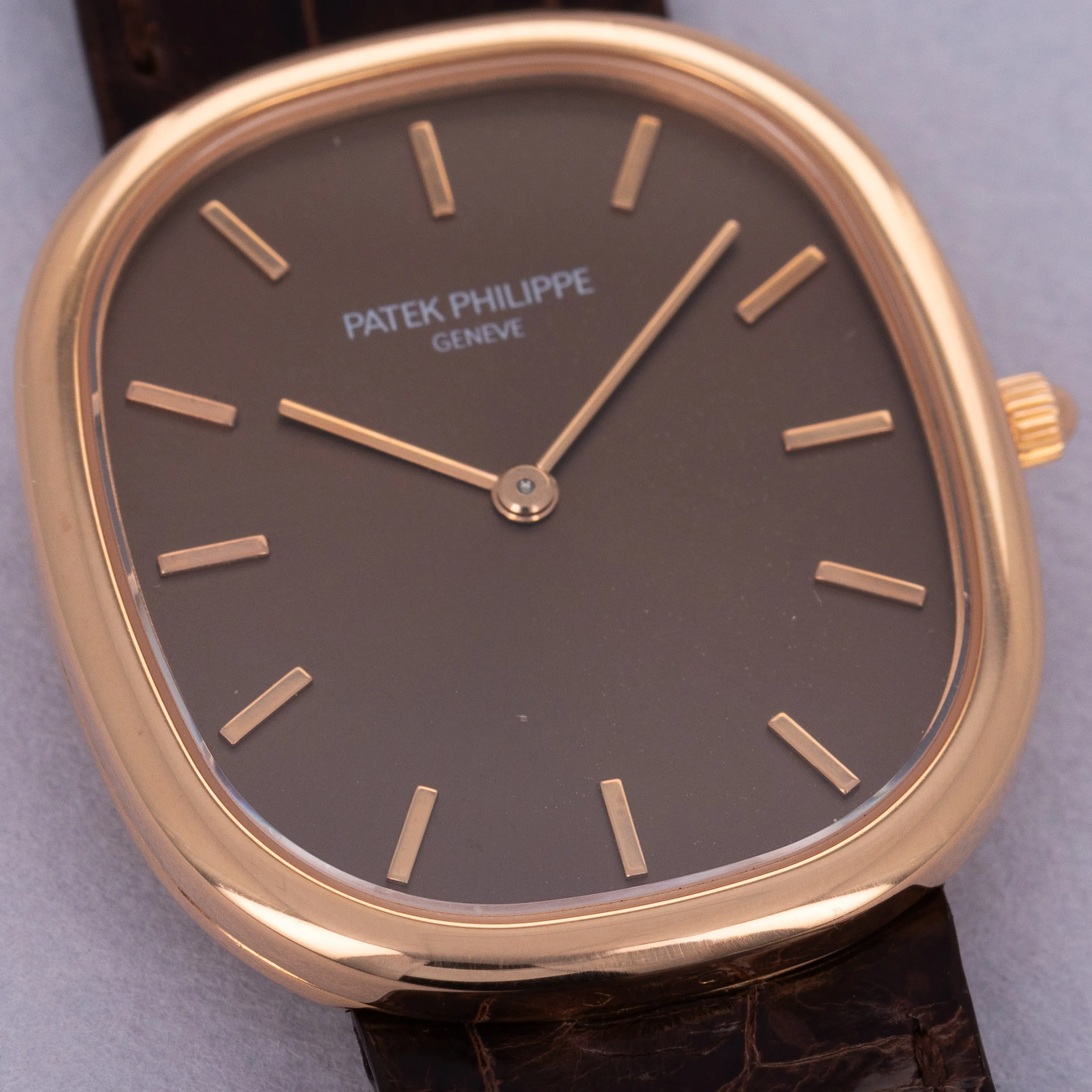 Patek Philippe Golden Ellipse 3738/100R 31mm Rose gold Brown 1